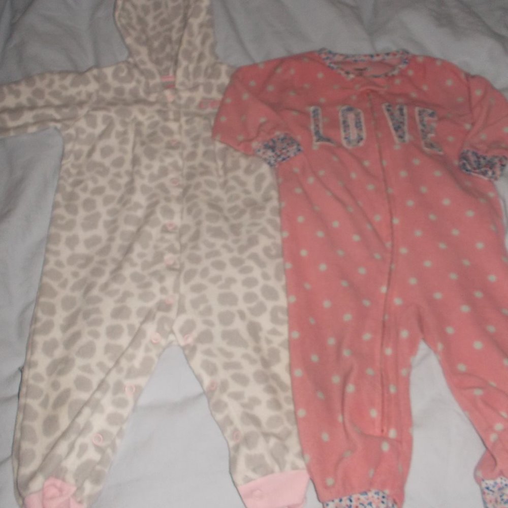 Carter's No Footie Fleece Pair